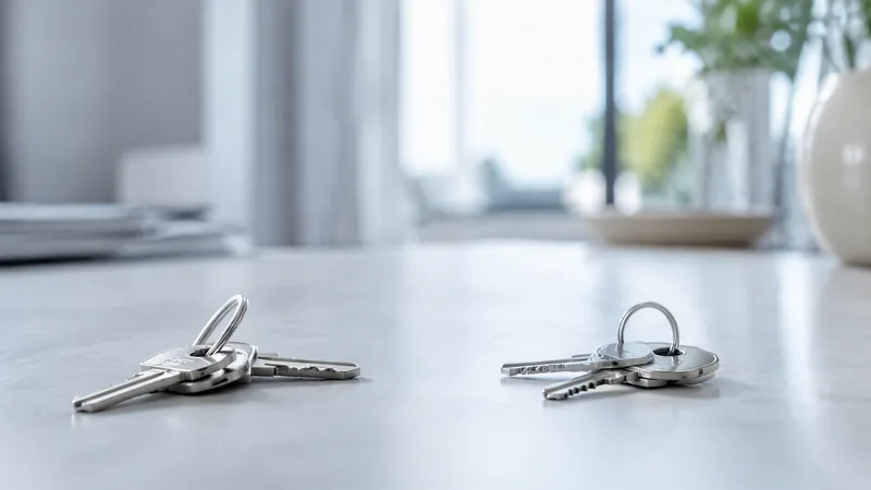 Llaves de una vivienda compartida tras una separación.